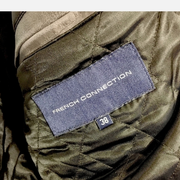 Men's French Connection Distressed Leather Jacket - Picture 7 of 10